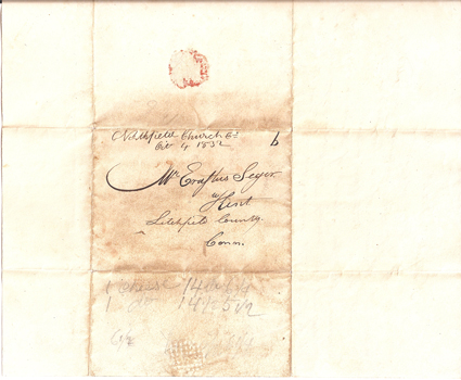 Letter to Erastus Seger from Merritt Clark